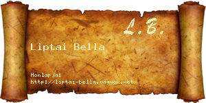 Liptai Bella névjegykártya